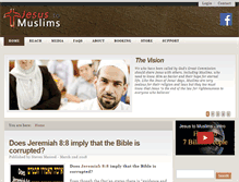 Tablet Screenshot of jesustomuslims.org